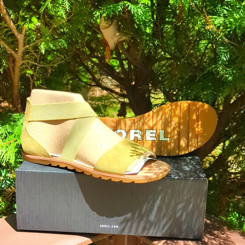 Sorel Olive Green Sandals
